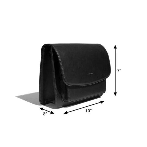 ZOE CROSSBODY by Pixie Mood - BLACK - Cruelty Free - Vegan Leather - Picture 6 of 12